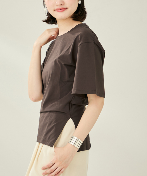 tシャツ SIDE SLIT NUANCE Tシャツ レディース plage tシャツ SIDE SLIT NUANCE Tシャツ レディース : ZOZOTOWN