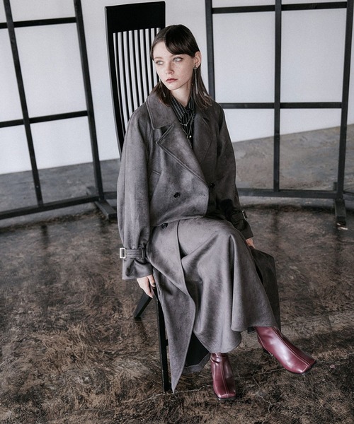 HARE トレンチコート HARE トレンチコート コート メッシュレイヤートレンチコート