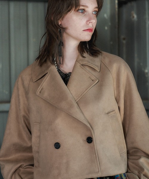 HARE トレンチコート　S HARE トレンチコート コート メッシュレイヤートレンチコート