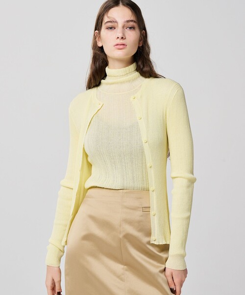 「uncrave」 タートルネックニット 1 イエロー レディース_画像6