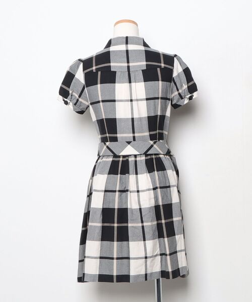 BURBERRY ブラック チェック柄 ワンピース 116cm BURBERRY 「BURBERRY」 チェック柄シャツワンピース 38 ブラック