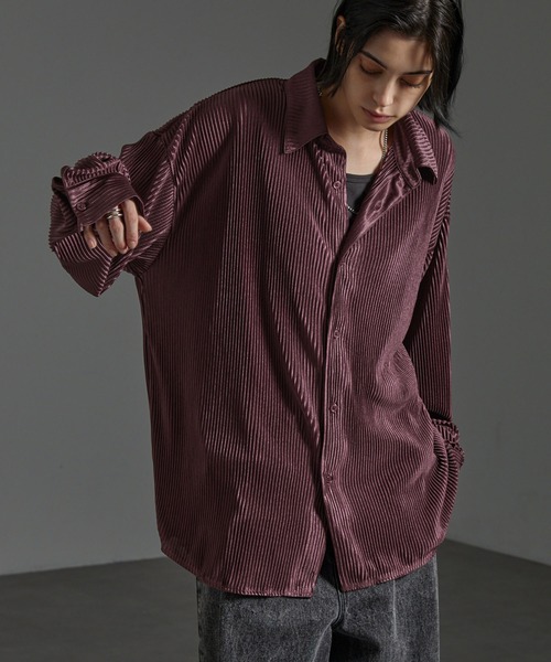 CIYOT シャツ 「CIYOT-シヨウト-」オーバーサイズ プリーツ加工