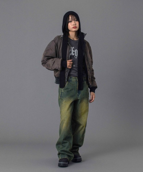 X-girl（エックスガール） ma1 ma-1 FADED REVERSIBLE MA-1 JACKET
