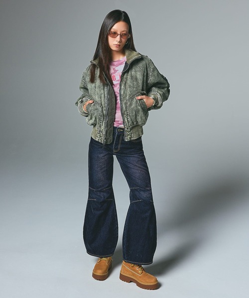 X-girl（エックスガール） ma1 ma-1 FADED REVERSIBLE MA-1 JACKET