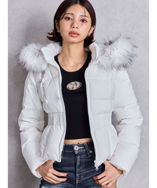 GYDA ダウン　人気　ショート丈　ベルト付き 楽天市場】GYDA ジェイダ ダウン ジャケット レディース GYGY
