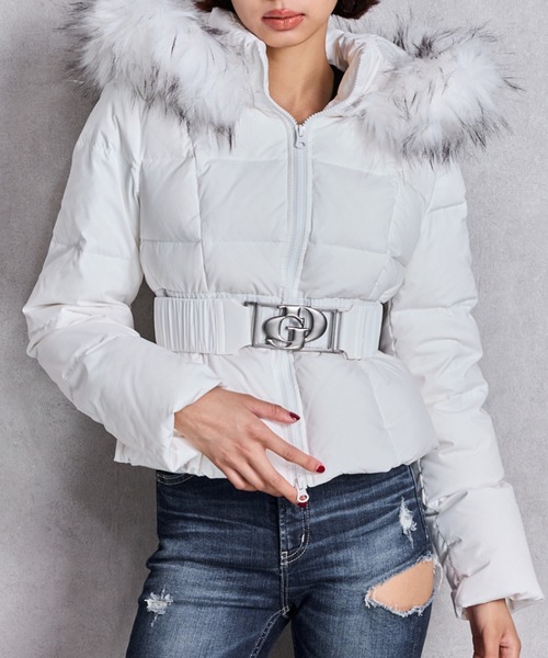 GYDAダウンベルト GYDA 期間限定SALE GYDA（ジェイダ）GYGYベルト付きロングダウン
