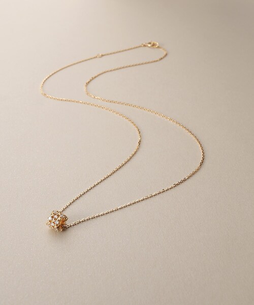 COCOSHNIK（ココシュニック） ネックレス K18ダイヤモンド レース 