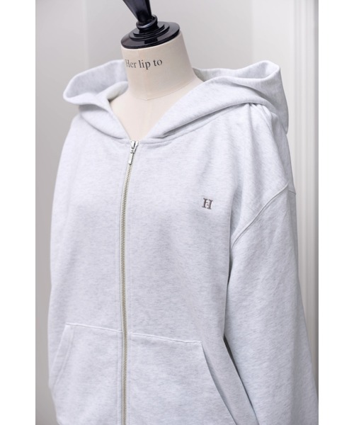 Her lip to Flight Mode Boyfriend Zip Hoodie レディース
