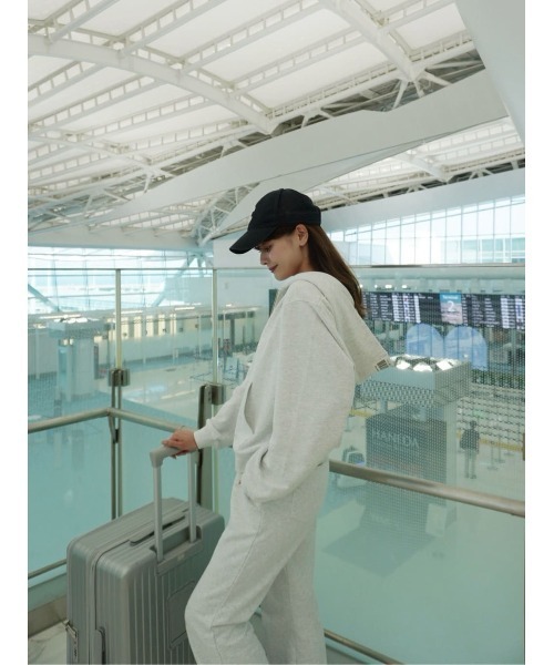 Her lip to Flight Mode Boyfriend Zip Hoodie レディース