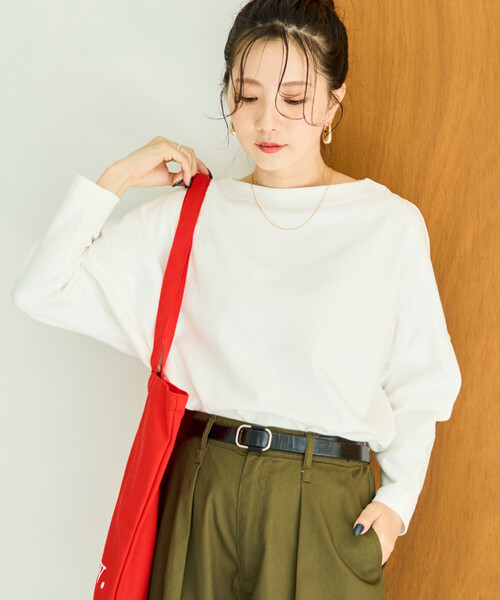 tシャツ 限定展開　バスク ロング スリーブ Tシャツ レディース | FREAK'S STORE | 01