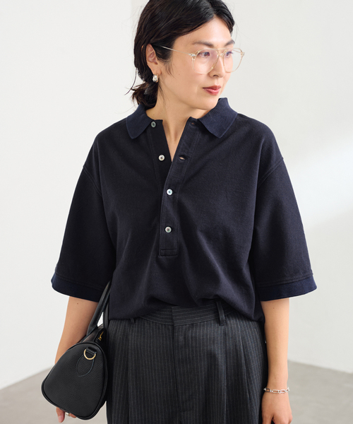ロエフ　LOEFF ポロシャツ　ブラウス　ニット ロエフLOEFF ポロシャツブラウスニット