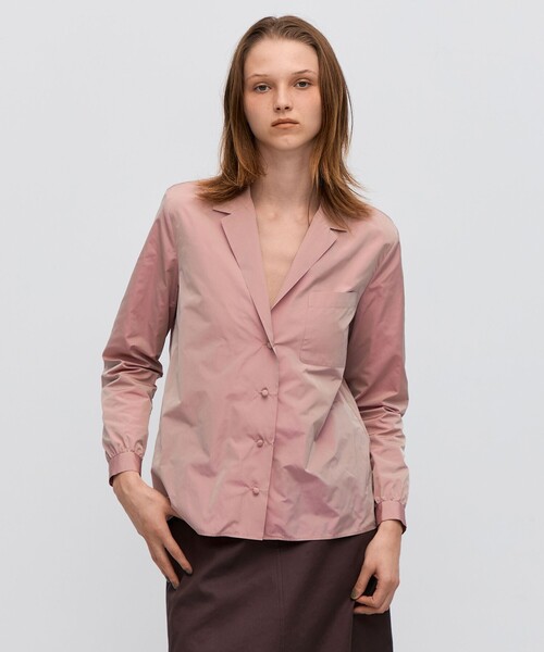 【美品】bacca ブラウス BACCA（バッカ） ブラウス シャツ ウォッシャーシルク ショート