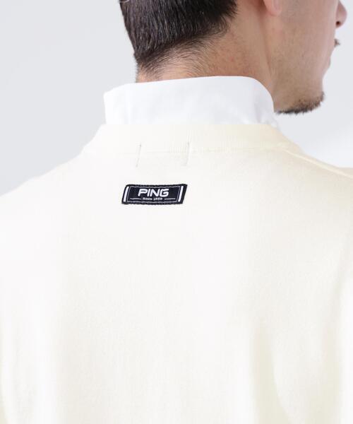PING セーター LL ホワイト PING（ピン） セーター ニット 「PING APPAREL」Mr.PINGジャカード