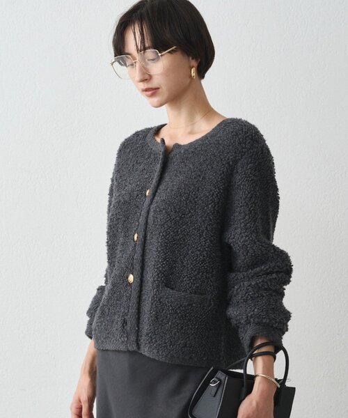 Loungedress（ラウンジドレス） カーディガン ウールボアニット
