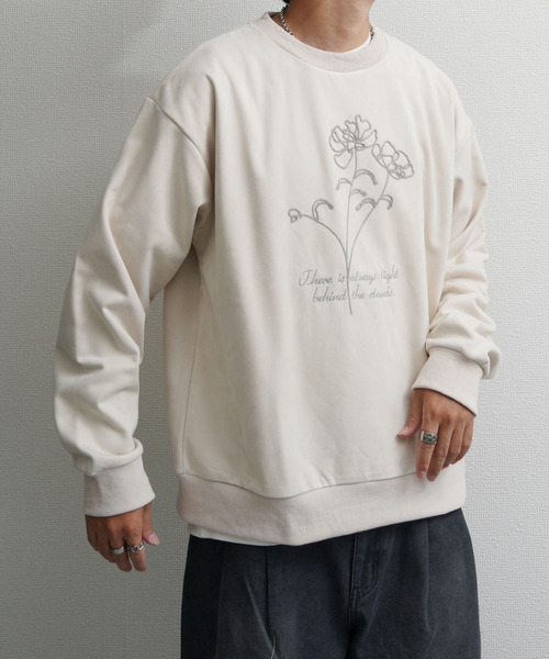 Nilway（ニルウェイ） トレーナー スウェット 裏起毛カットスエード