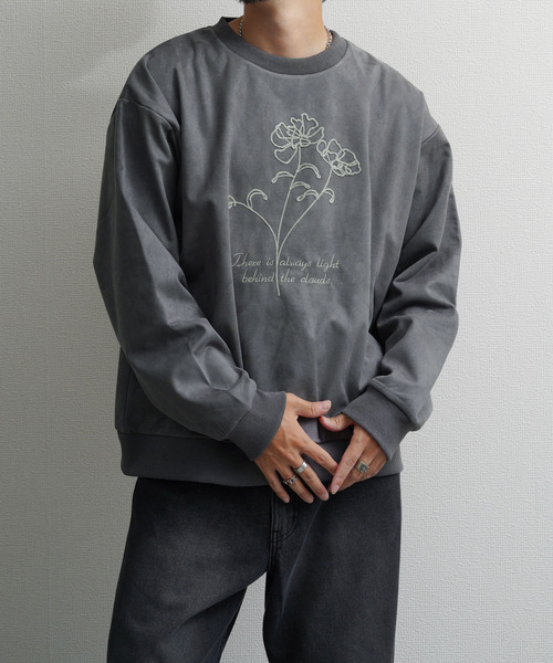 Nilway（ニルウェイ） トレーナー スウェット 裏起毛カットスエード