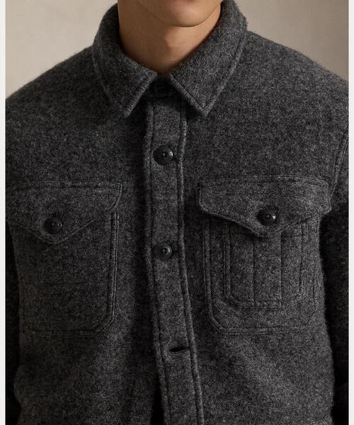 【定価9.7万✨】現行ポロラルフローレン ウールブレンド フィールドジャケットL Polo テーラード ウール フランネル ブレザー（その他アウター）｜POLO