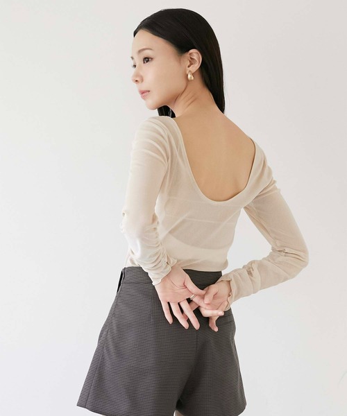 tシャツ 「Luan」SHEER VELOUR BODY SUIT/シアーベロアボディースーツ レディース | Luan | 03