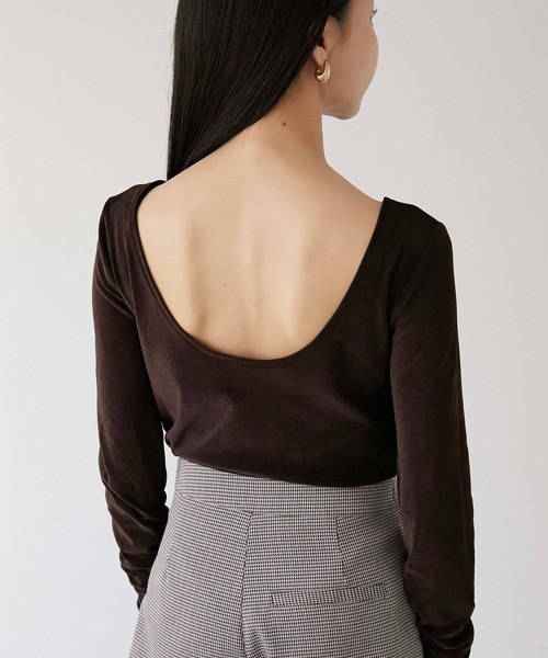 tシャツ 「Luan」SHEER VELOUR BODY SUIT/シアーベロアボディースーツ レディース | Luan | 09