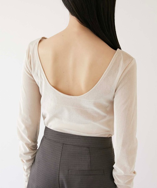tシャツ 「Luan」SHEER VELOUR BODY SUIT/シアーベロアボディースーツ レディース | Luan | 05