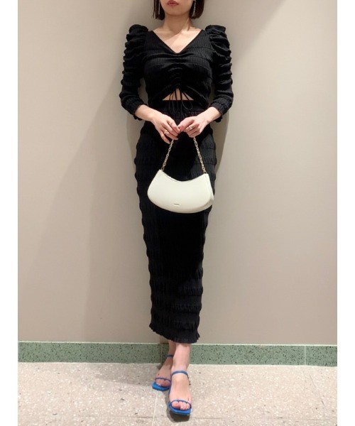 SNIDEL（スナイデル） ニットワンピース ONE SIZE グリーン レディース