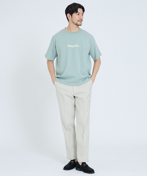 ABAHOUSE GRAY スラックス 「エバークリース」セオアルファ ツイル