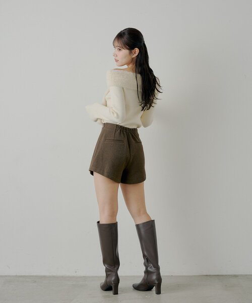 Chico（チコ） パンツ 「2サイズ展開あり」ブローチ付きコンパクト