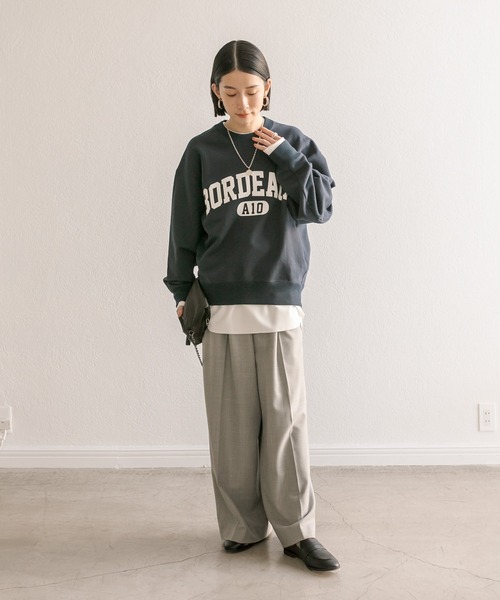 「RIVE DROITE」 スウェットカットソー FREE ネイビー レディース_画像6