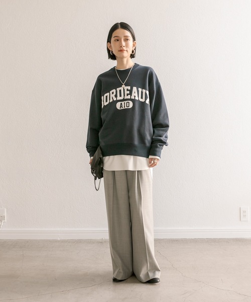 「RIVE DROITE」 スウェットカットソー FREE ネイビー レディース_画像7