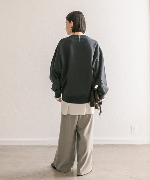 「RIVE DROITE」 スウェットカットソー FREE ネイビー レディース_画像9