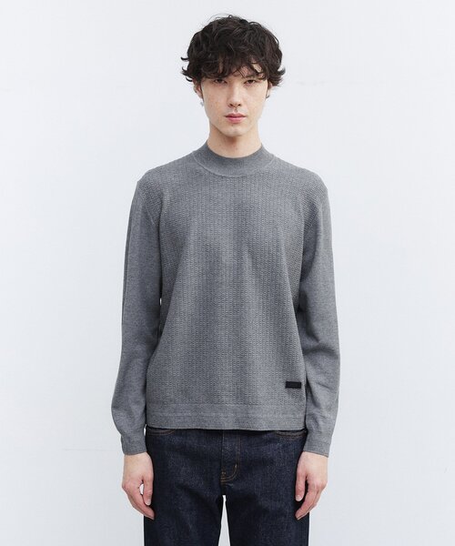 TAKEO KIKUCHI（タケオキクチ） セーター ニット ハイゲージ モック