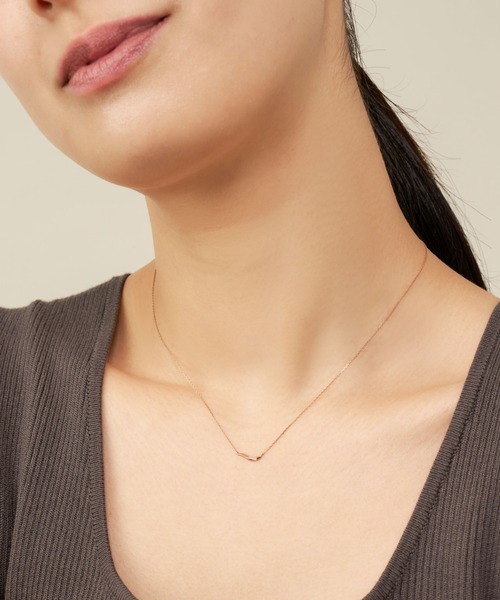 Va Vendome Aoyama　K10 ダイヤモンド ネックレス Used VENDOME AOYAMA（ヴァンドーム青山） VENDOME K10ネックレス ダイヤ付