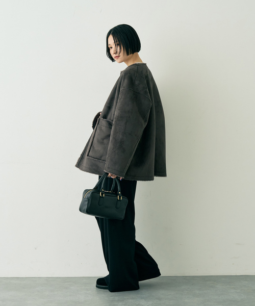 Rouge vif Anna（ルージュヴィフアンナ） ノーカラーコート コート 「2
