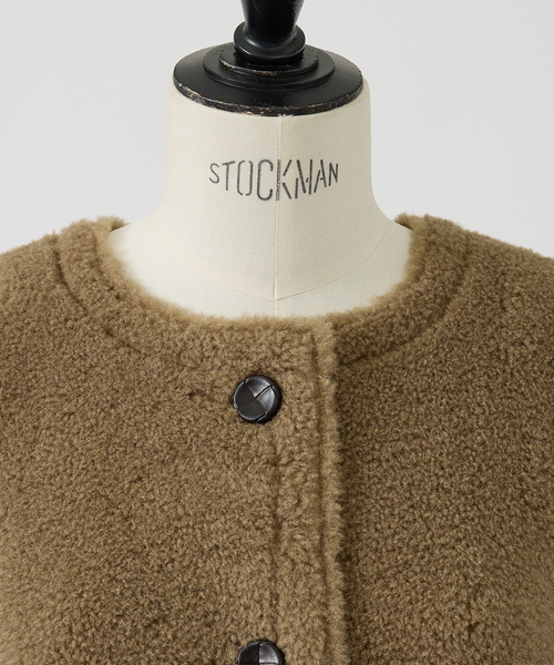 ⭐︎RED CHOP WORKSボアノーカラーハーフコートcanalviaj⭐︎ ⭐︎RED CHOP WORKSボアノーカラーハーフコートcanalviaj⭐︎