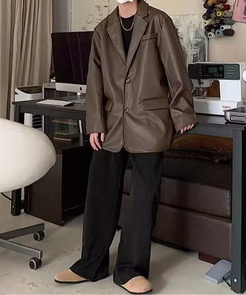 link lot ジャケット テーラードジャケット 「25年秋冬新作」PUビッグ