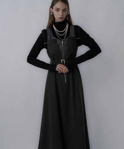 シアーワンピース hare ワンピース 黒 美品 HARE スソシアーワンピース