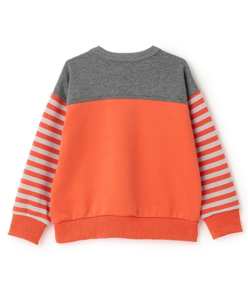 KP BOY（ケーピーボーイ） トレーナー 袖ボーダー配色 トレーナー