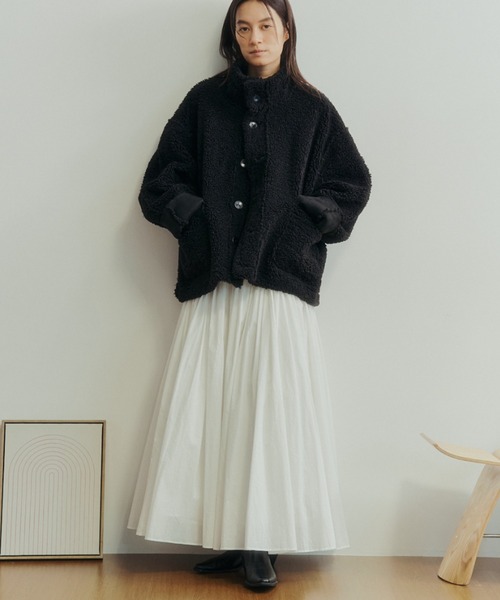 Libra Cue（リブラ キュー） ムートンコート ボアコート フェイク