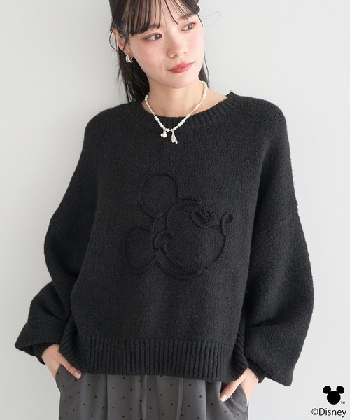 ⭐︎断捨離⭐︎　ミッキーマウス コート ニットセット Disney（ディズニー） ニット セーター Disney/ミッキーコード刺繍