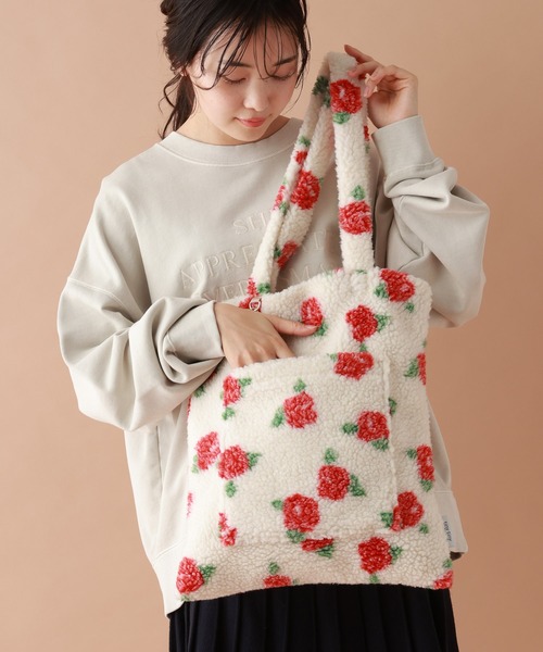 niko and…（ニコアンド） トートバッグ ボアトートバッグ「tiny tiny