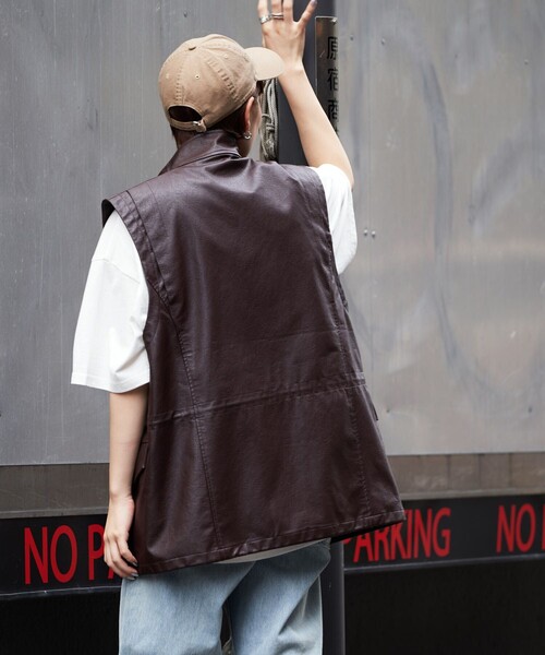 FREAK'S STORE（フリークスストア） ベスト MEDIUM ブラック メンズ