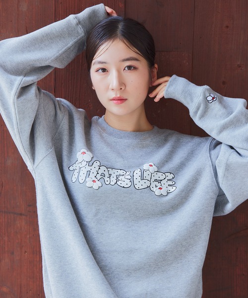 That's Life ロゴスウェット LOGO SWEAT 秋服 トレーナー That's life トレーナー スウェット HEAVY WEIGHT 12.7oz FRONT LOGO