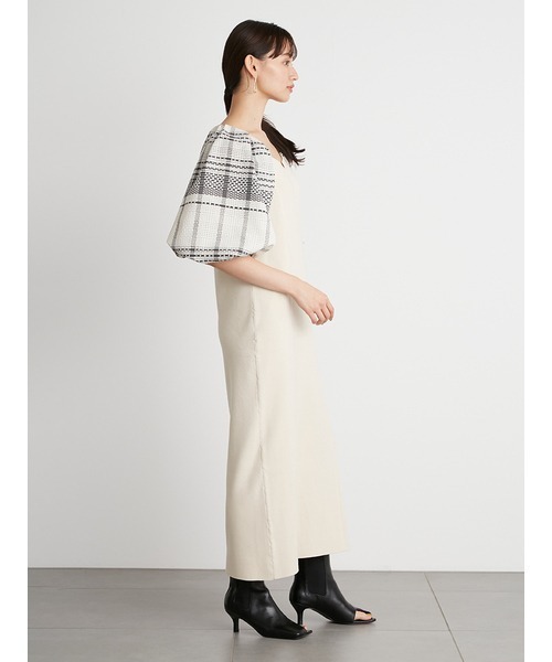 LILY BROWN（リリーブラウン） 7分袖ワンピース FREE レッド