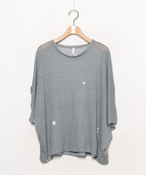 mina perhonen（ミナペルホネン） 7分袖カットソー FREE グレー