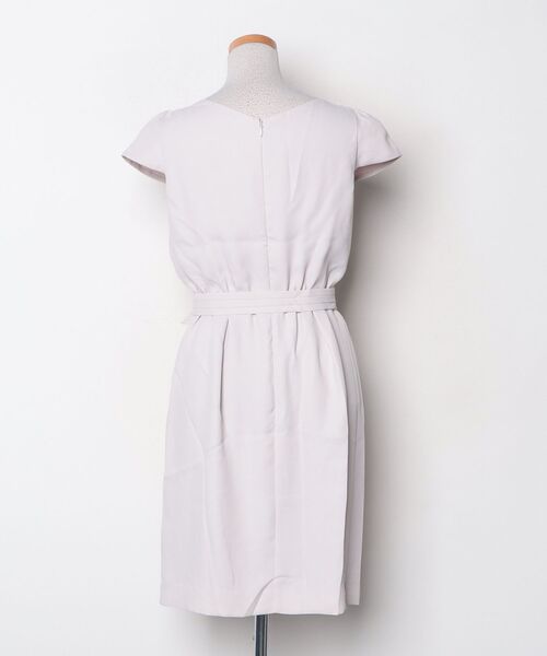 「Debut de Fiore」 半袖ワンピース 36 ベージュ レディース_画像2