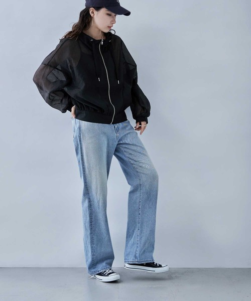 「etoll.」 マウンテンパーカー M グレイッシュベージュ レディース_画像6