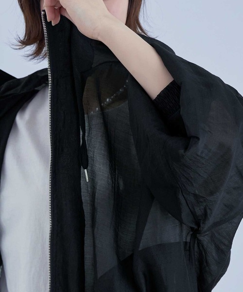 「etoll.」 マウンテンパーカー M グレイッシュベージュ レディース_画像8