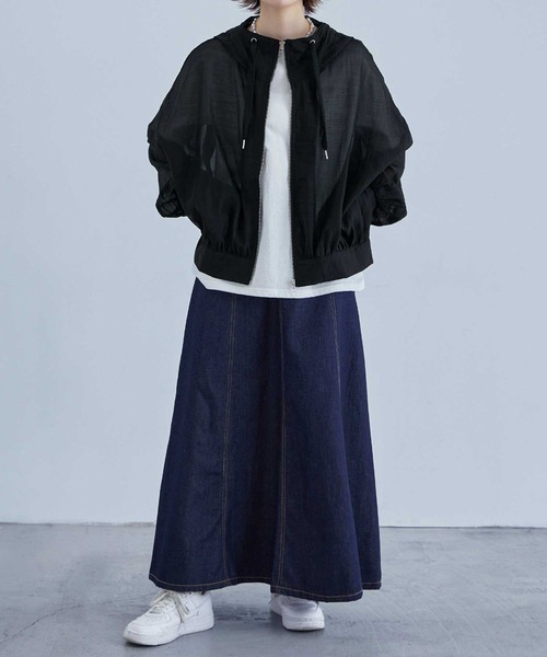 「etoll.」 マウンテンパーカー M グレイッシュベージュ レディース_画像9