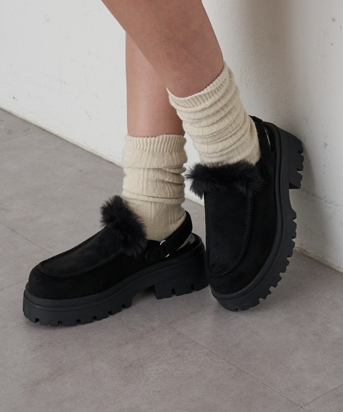 Ray Cassin（レイカズン） スリッポン ムートンスリッポン レディース