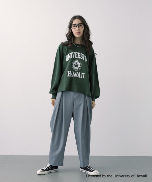 「GOOD ROCK SPEED」 スウェットカットソー FREE ネイビー レディース_画像3